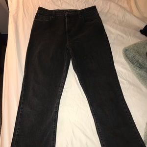 Black wide leg BDG jeans